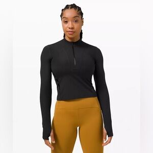 lululemon Gloss Trim Long Sleeve Running Half-Zip